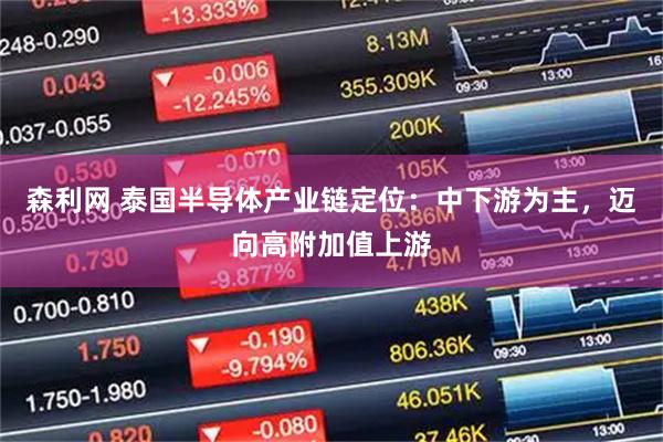 森利网 泰国半导体产业链定位：中下游为主，迈向高附加值上游
