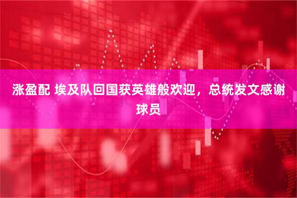 涨盈配 埃及队回国获英雄般欢迎,总统发文感谢球员