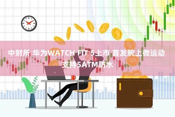 中财所 华为WATCH FIT 5上市 首发腕上微运动 支持5ATM防水