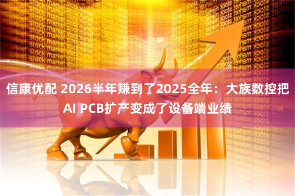 信康优配 2026半年赚到了2025全年：大族数控把AI PCB扩产变成了设备端业绩